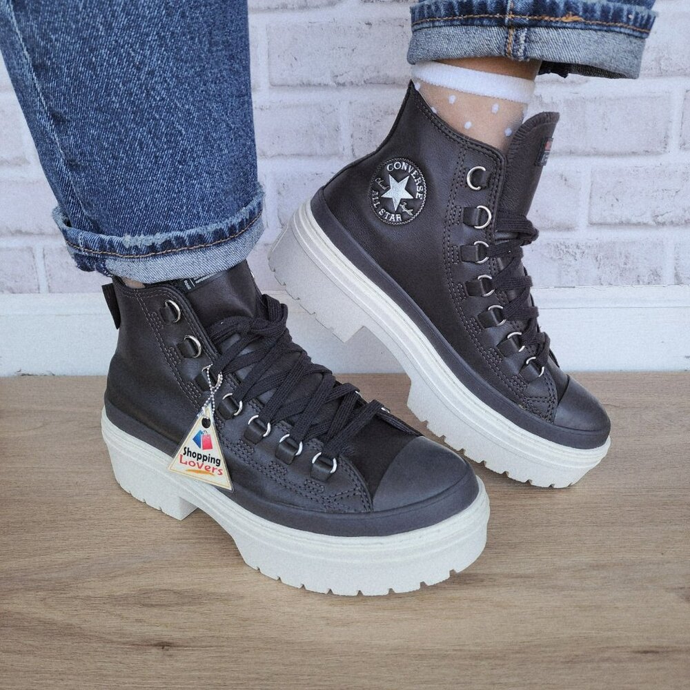 ⭐Converse Chuck Taylor Lugged Heel Sz 9 Women Shoes Boots Brown Sneakers A12982C